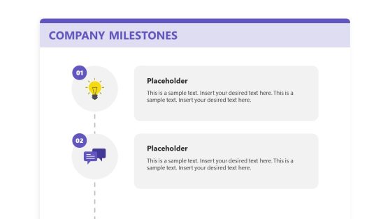 Company Milestones PowerPoint Template